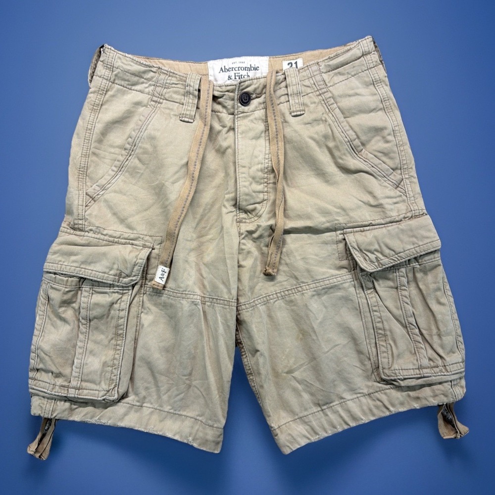 Vtg Abercrombie & Fitch Cargo Shorts Mens 31 Paratrooper FITS 34x10